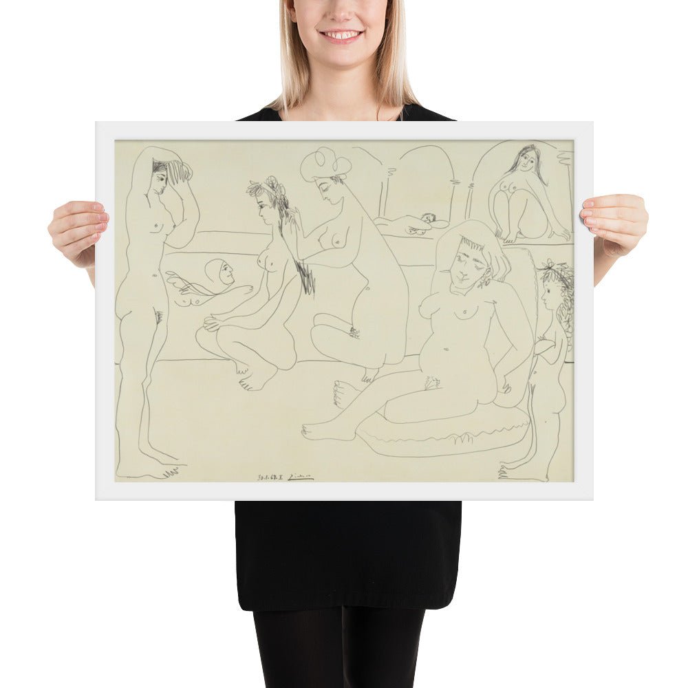The Pool by Pablo Picasso, Framed poster