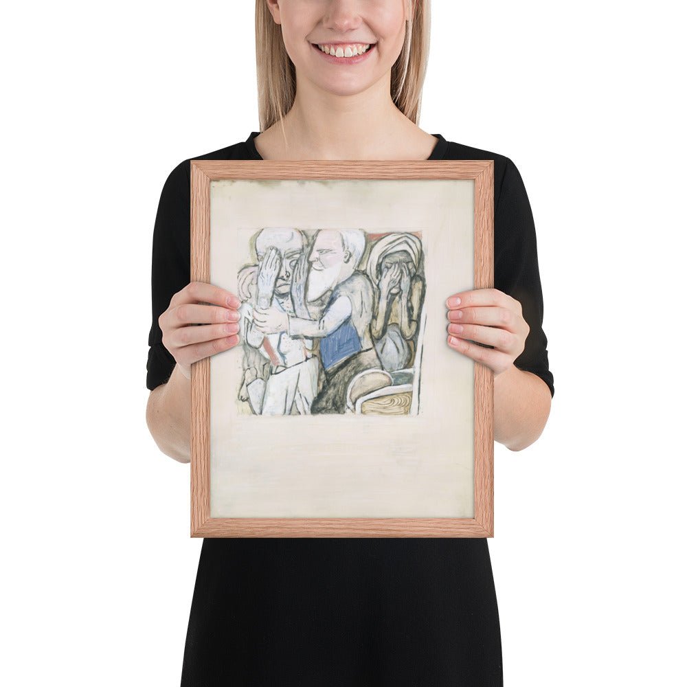 The Return of the Prodigal Son by Max Beckmann, Framed poster