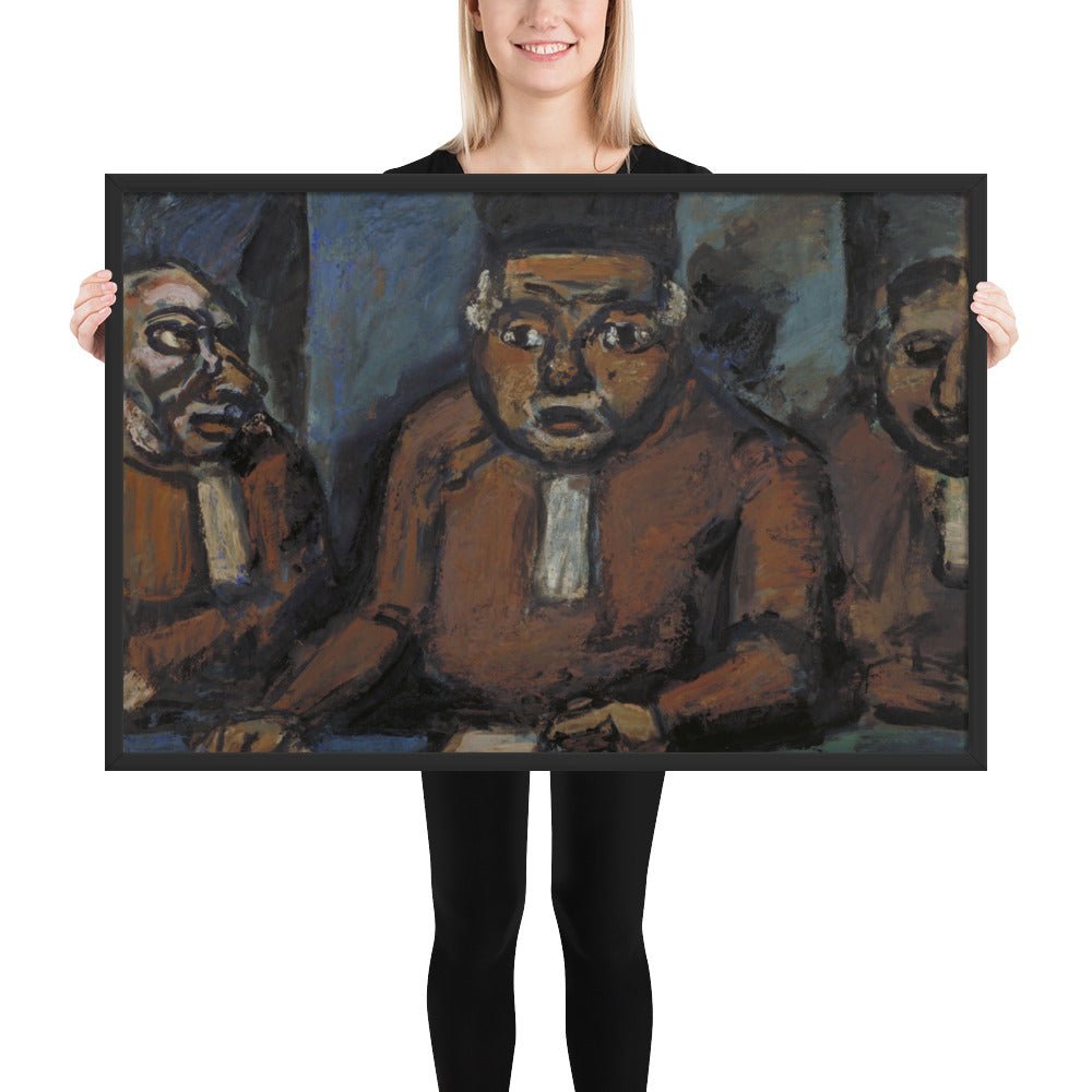 The Three Judges by Georges Rouault, Framed poster