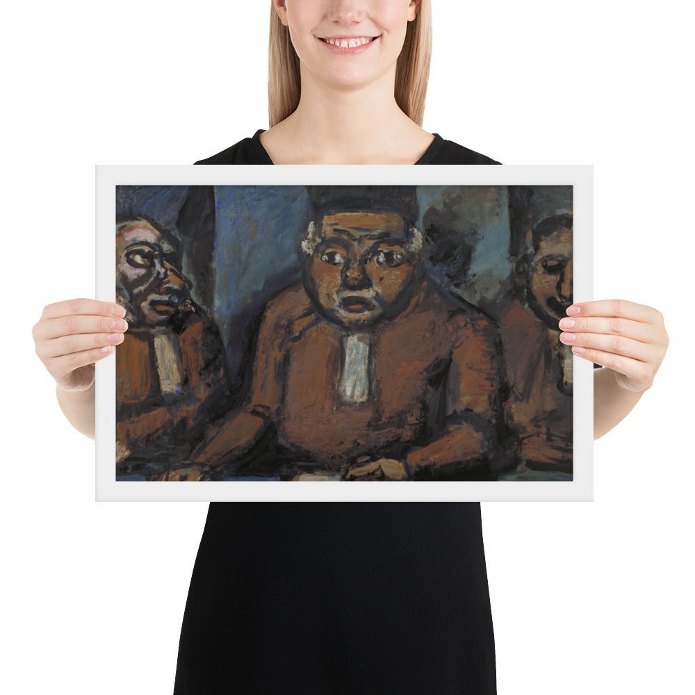 The Three Judges by Georges Rouault, Framed poster