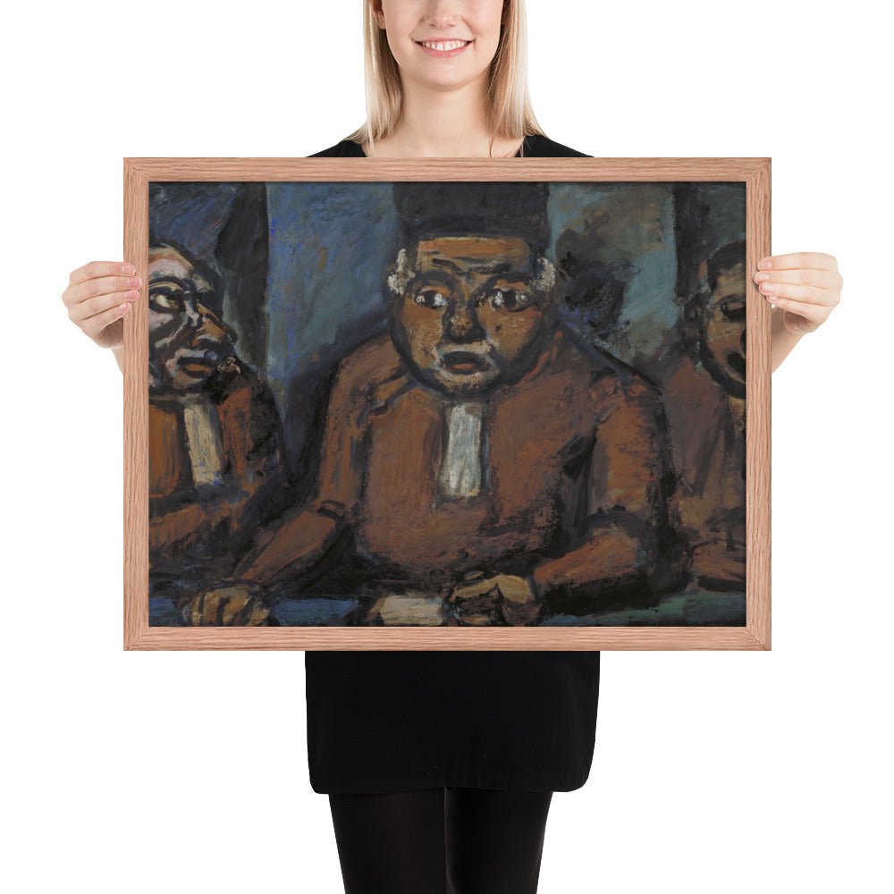 The Three Judges by Georges Rouault, Framed poster