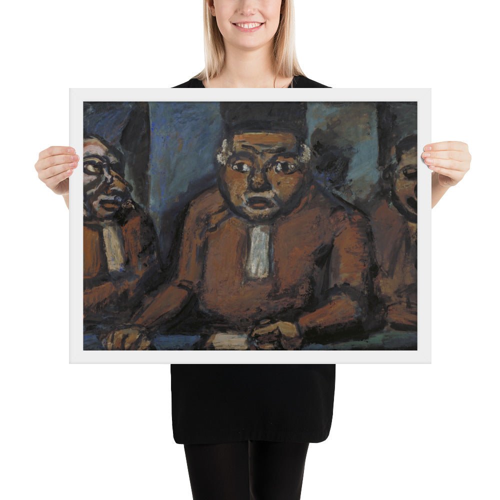 The Three Judges by Georges Rouault, Framed poster