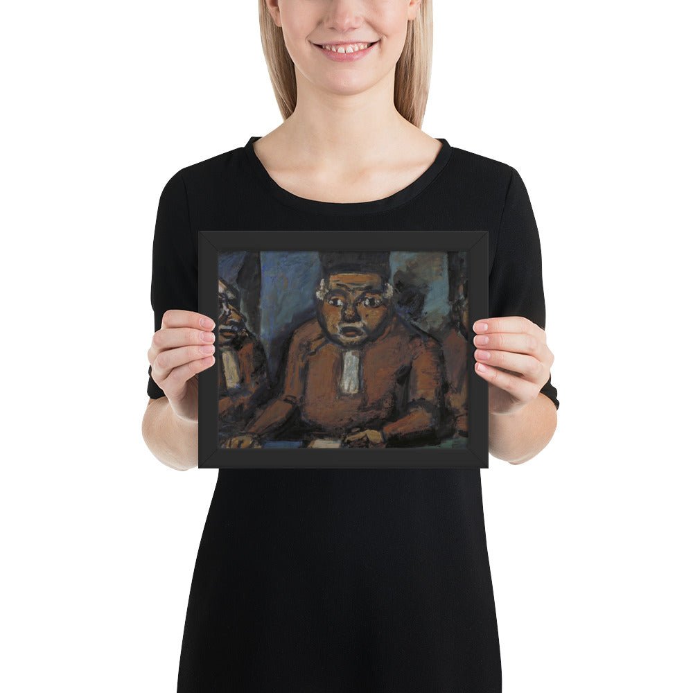 The Three Judges by Georges Rouault, Framed poster