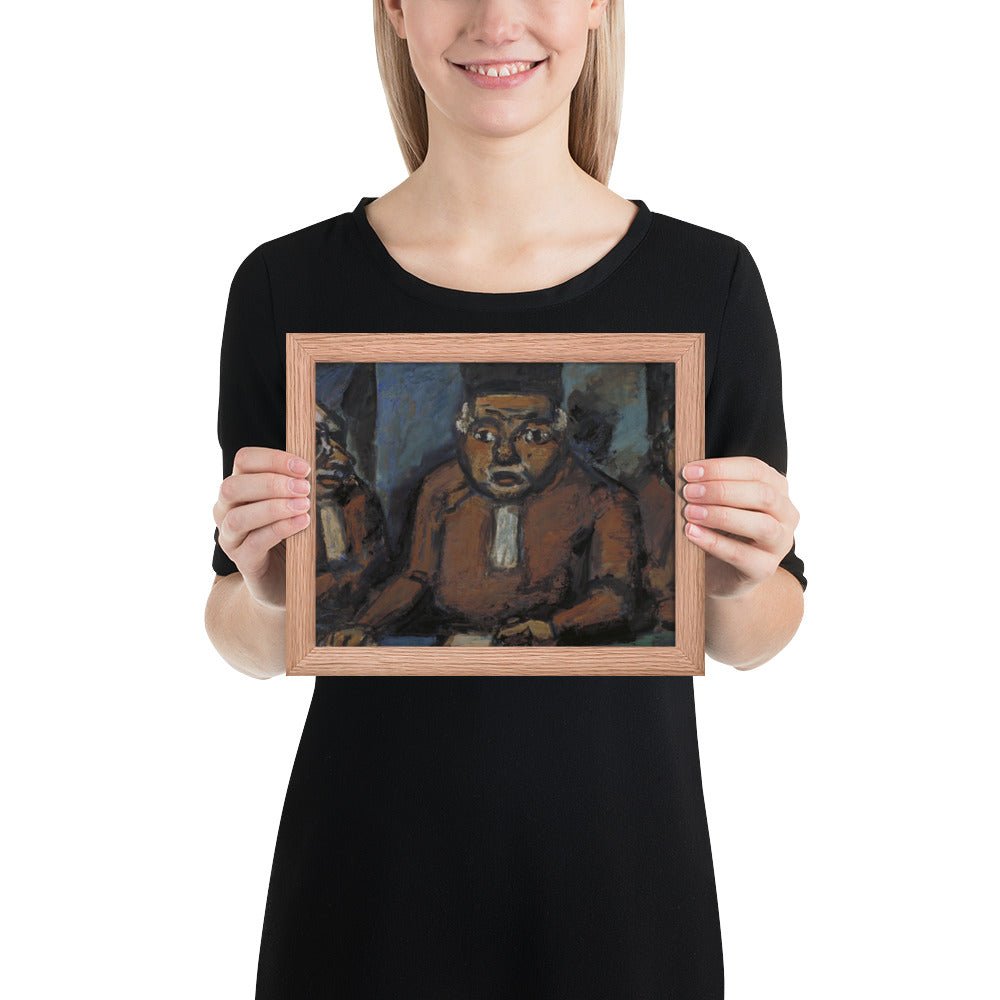 The Three Judges by Georges Rouault, Framed poster