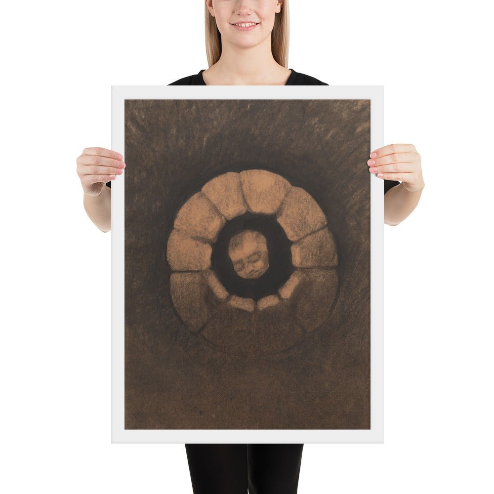 The Well by Odilon Redon, Framed poster