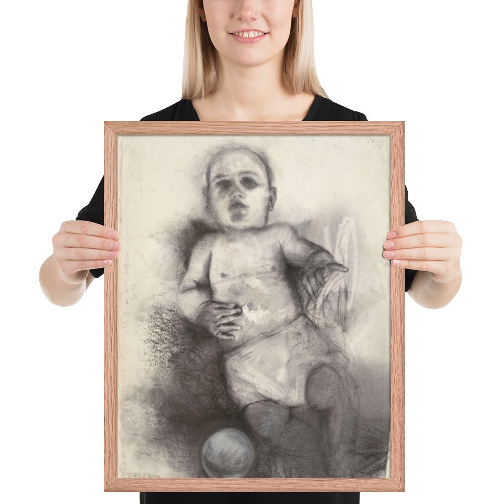 Third Baby Drawing by Jim Dine, Framed poster