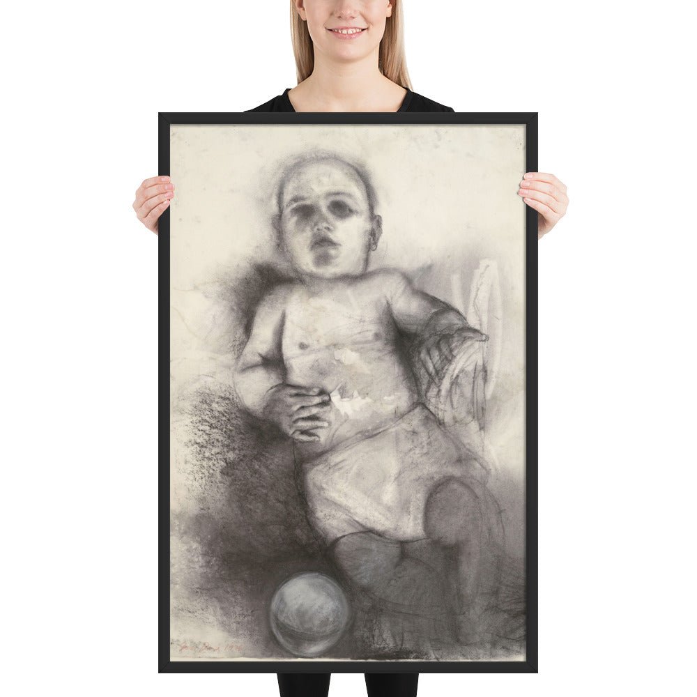 Third Baby Drawing by Jim Dine, Framed poster
