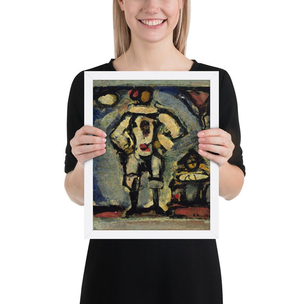 Two Clowns by Georges Rouault, Framed poster
