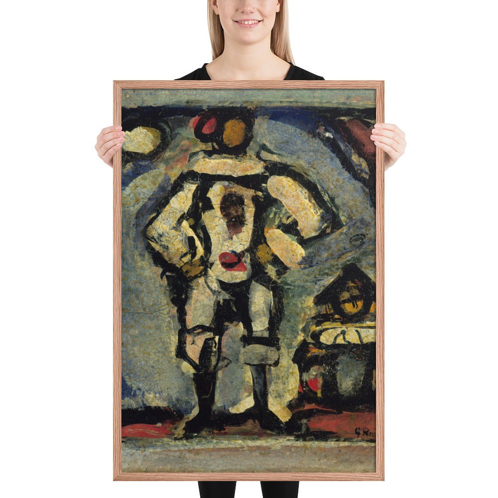 Two Clowns by Georges Rouault, Framed poster