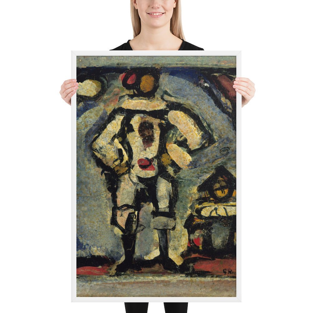 Two Clowns by Georges Rouault, Framed poster