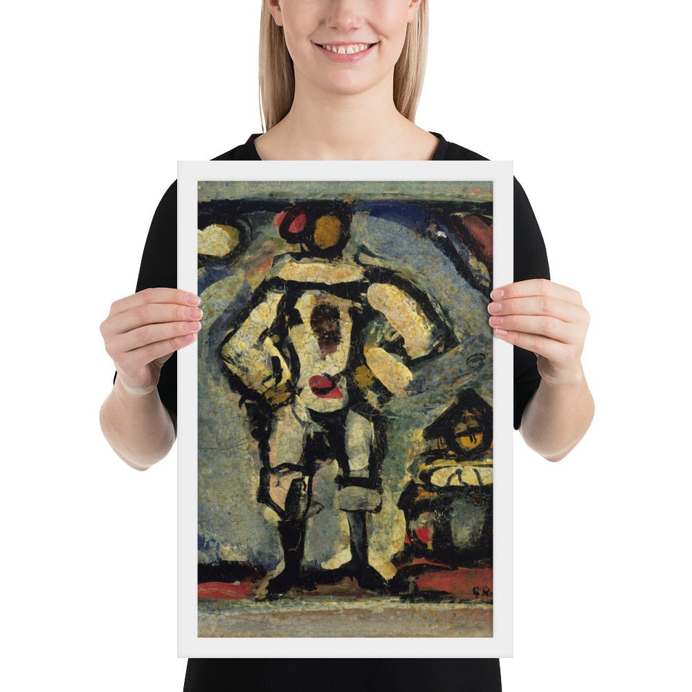 Two Clowns by Georges Rouault, Framed poster