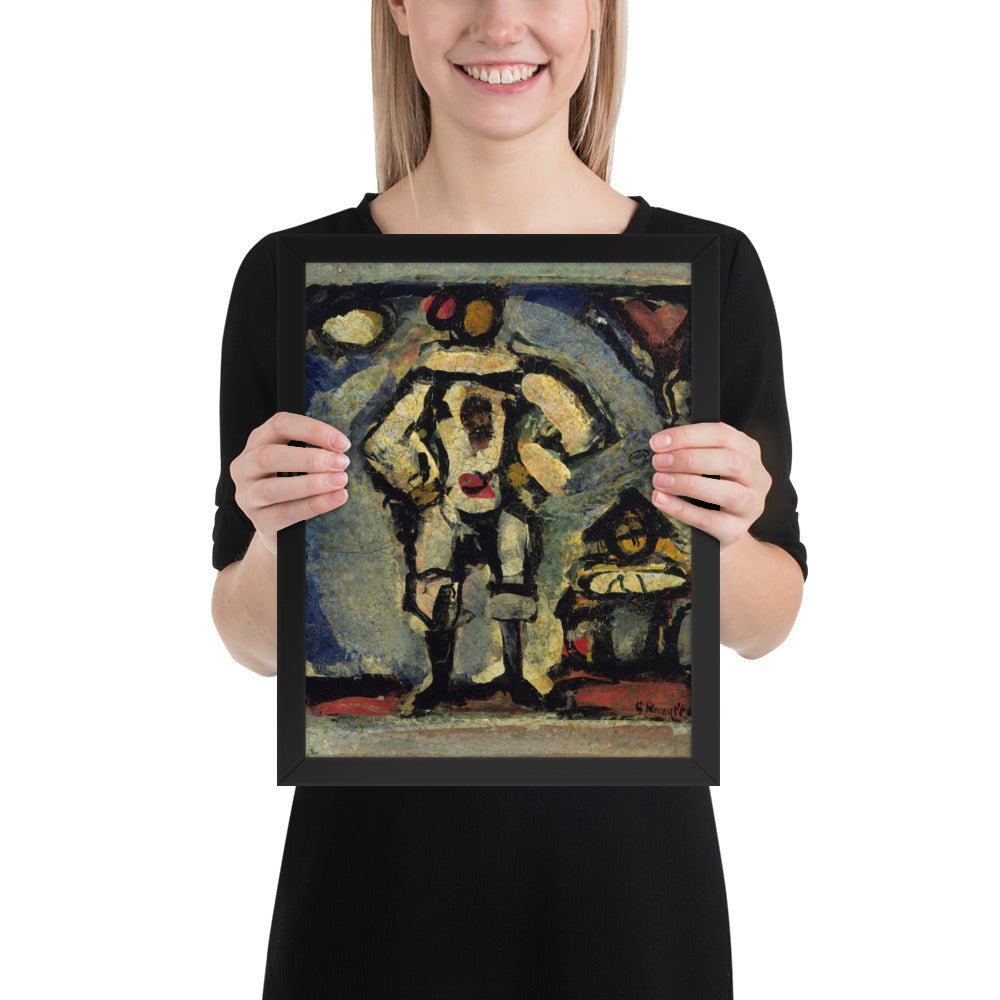 Two Clowns by Georges Rouault, Framed poster
