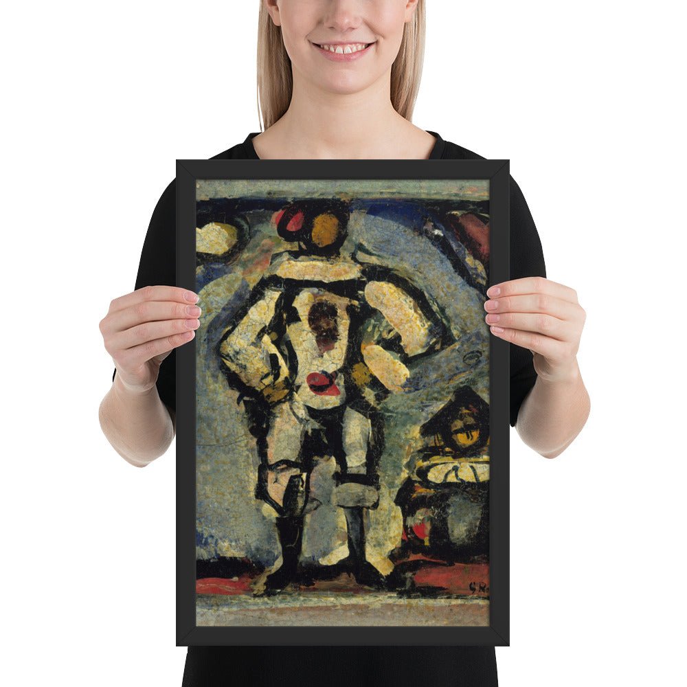 Two Clowns by Georges Rouault, Framed poster