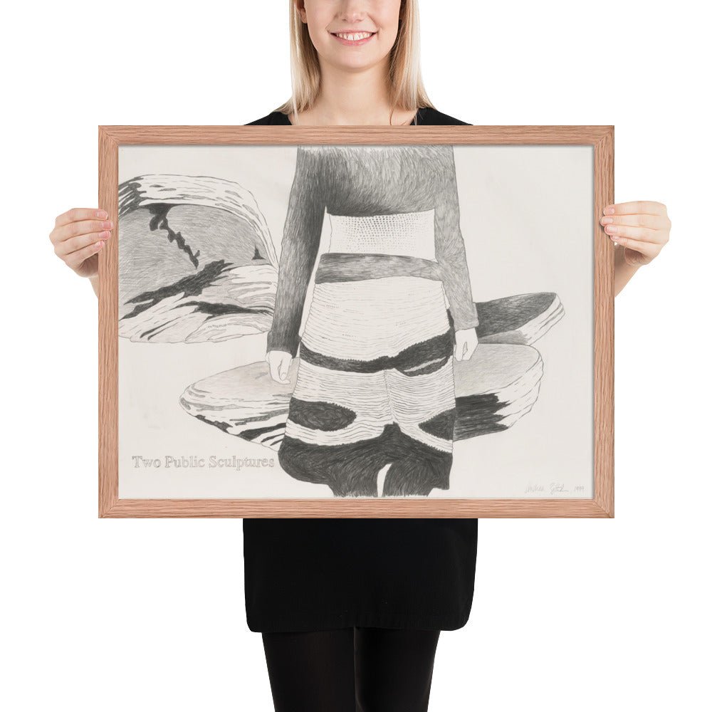 Two Public Sculptures by Andrea Zittel , Framed poster