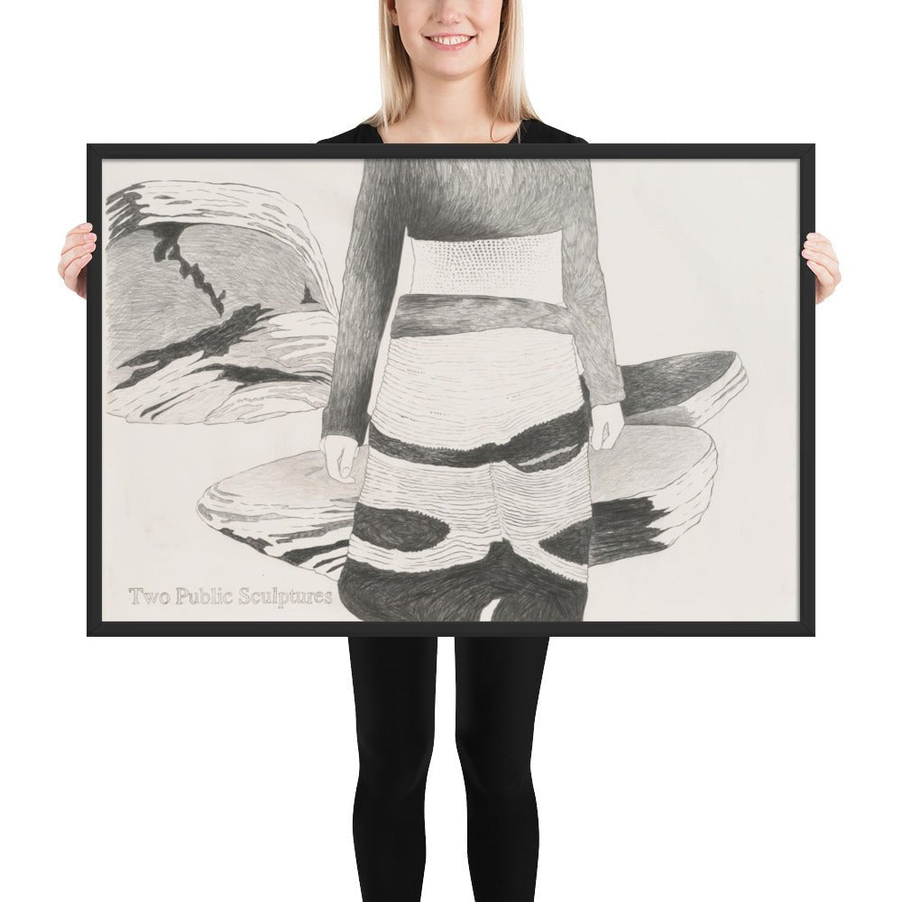 Two Public Sculptures by Andrea Zittel , Framed poster