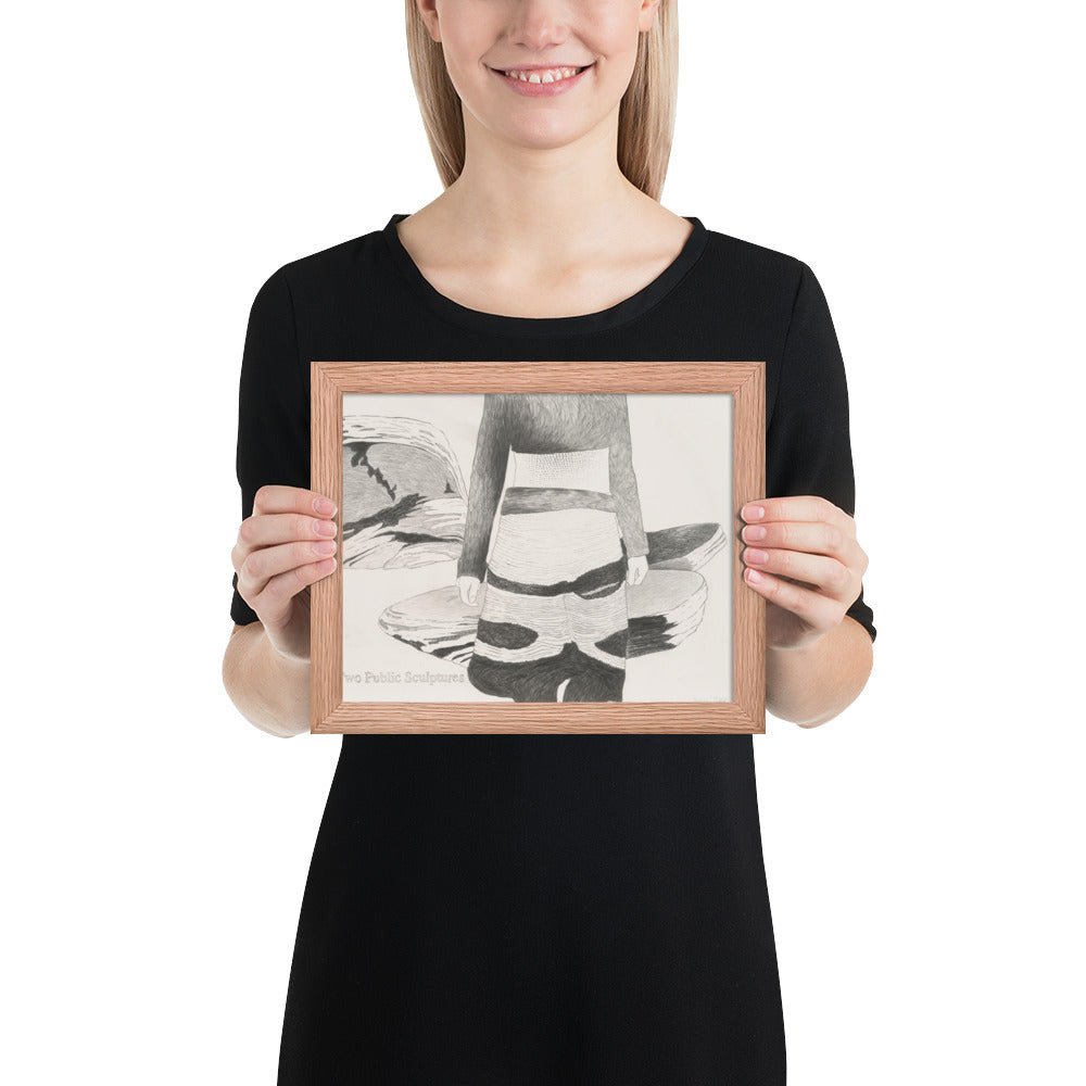 Two Public Sculptures by Andrea Zittel , Framed poster