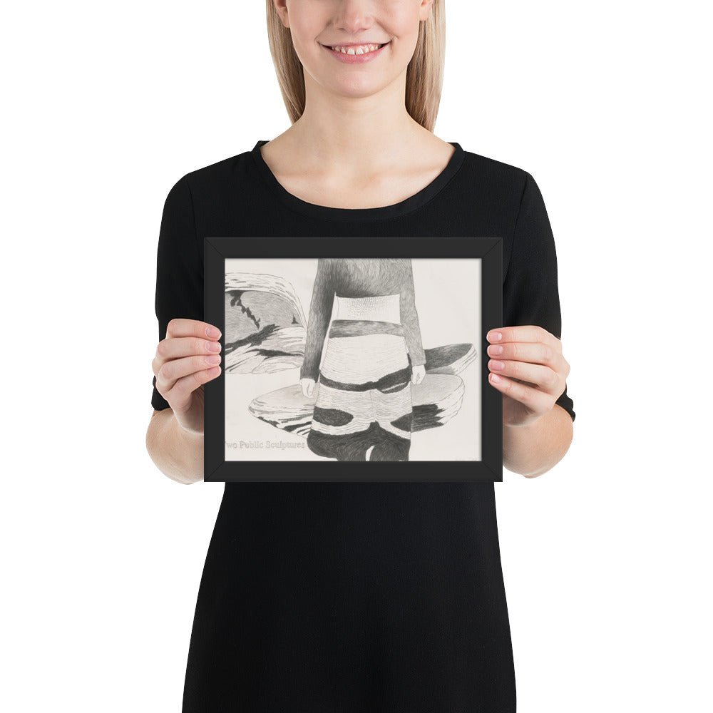 Two Public Sculptures by Andrea Zittel , Framed poster
