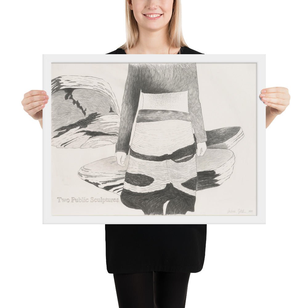 Two Public Sculptures by Andrea Zittel , Framed poster