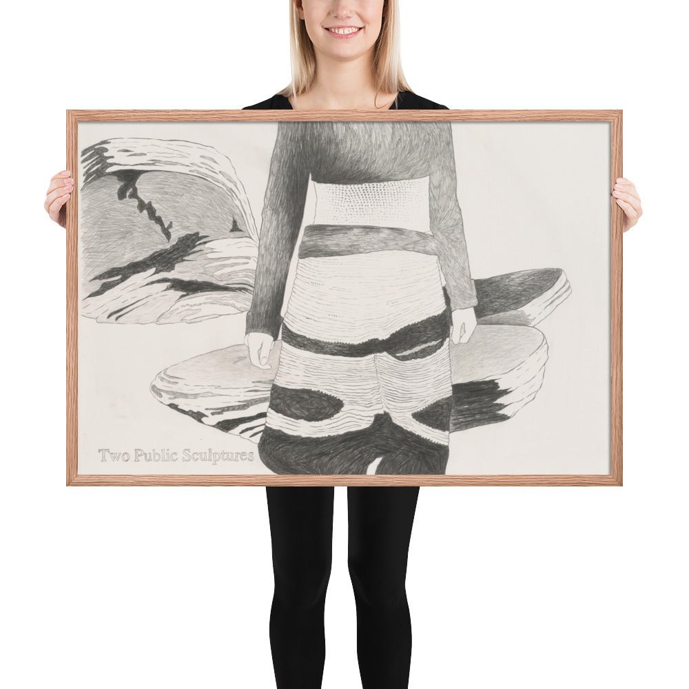 Two Public Sculptures by Andrea Zittel , Framed poster