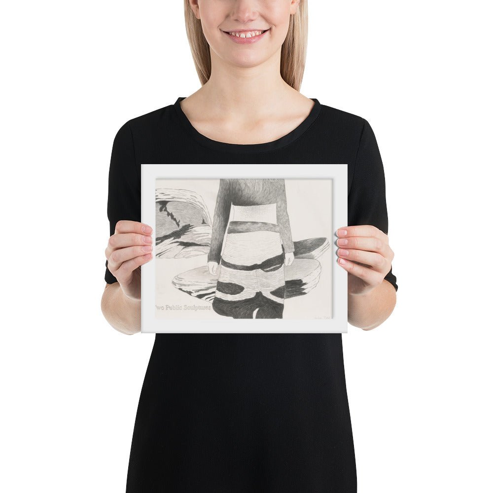 Two Public Sculptures by Andrea Zittel , Framed poster