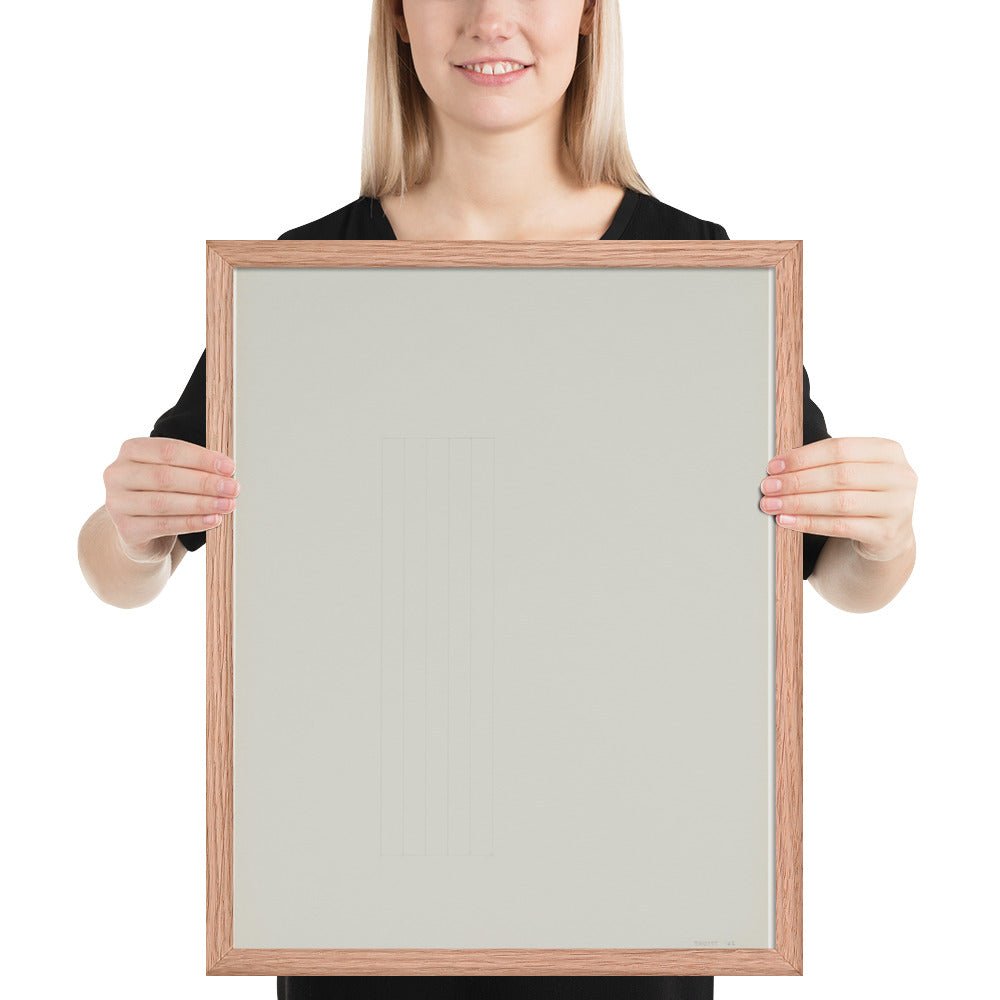 Untitled by Anne Truitt, Framed poster