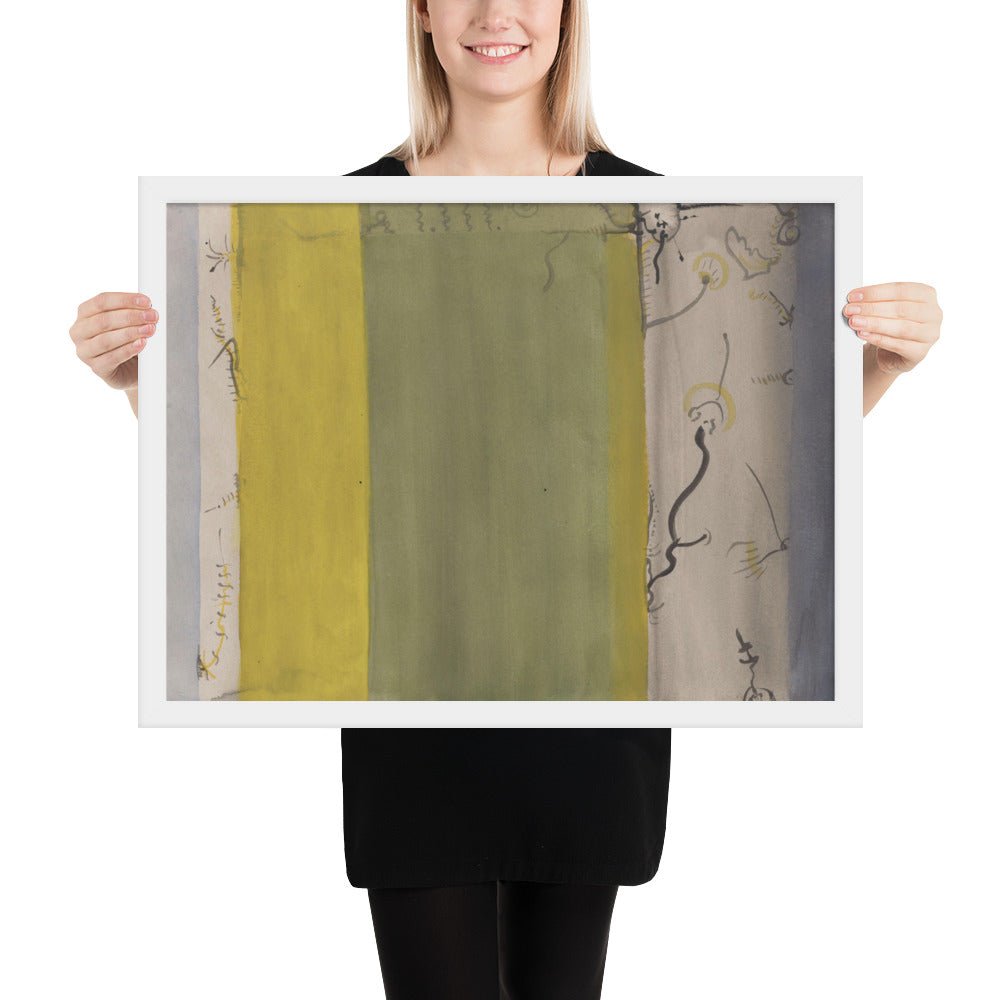Untitled by Barnett Newman, Framed poster