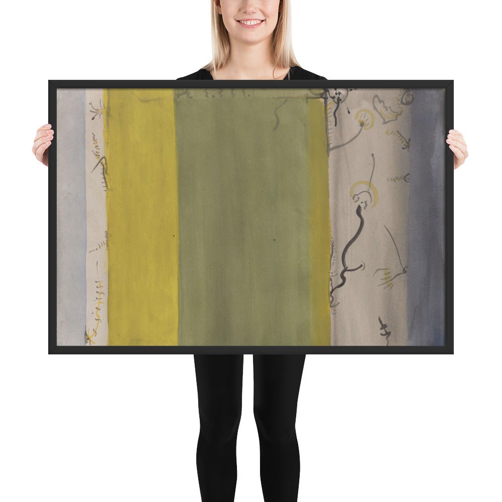 Untitled by Barnett Newman, Framed poster