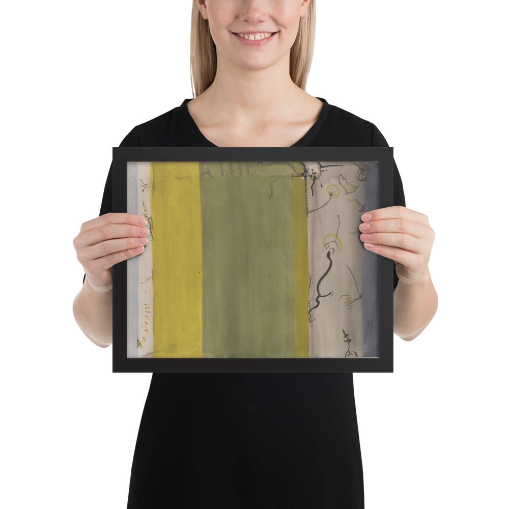 Untitled by Barnett Newman, Framed poster