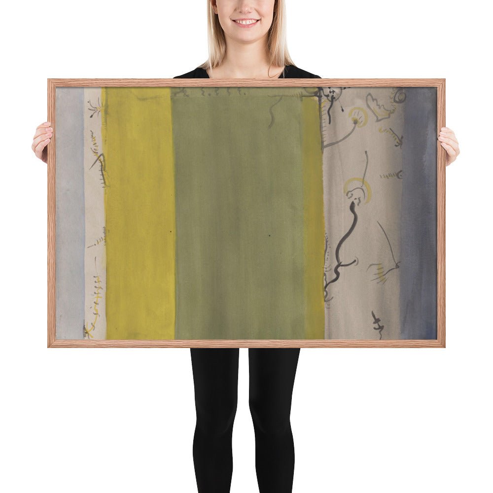 Untitled by Barnett Newman, Framed poster