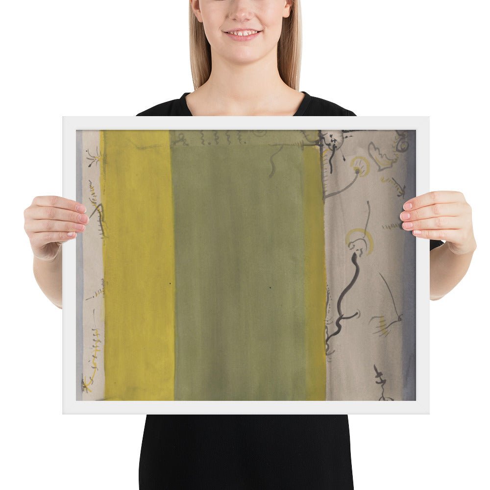 Untitled by Barnett Newman, Framed poster