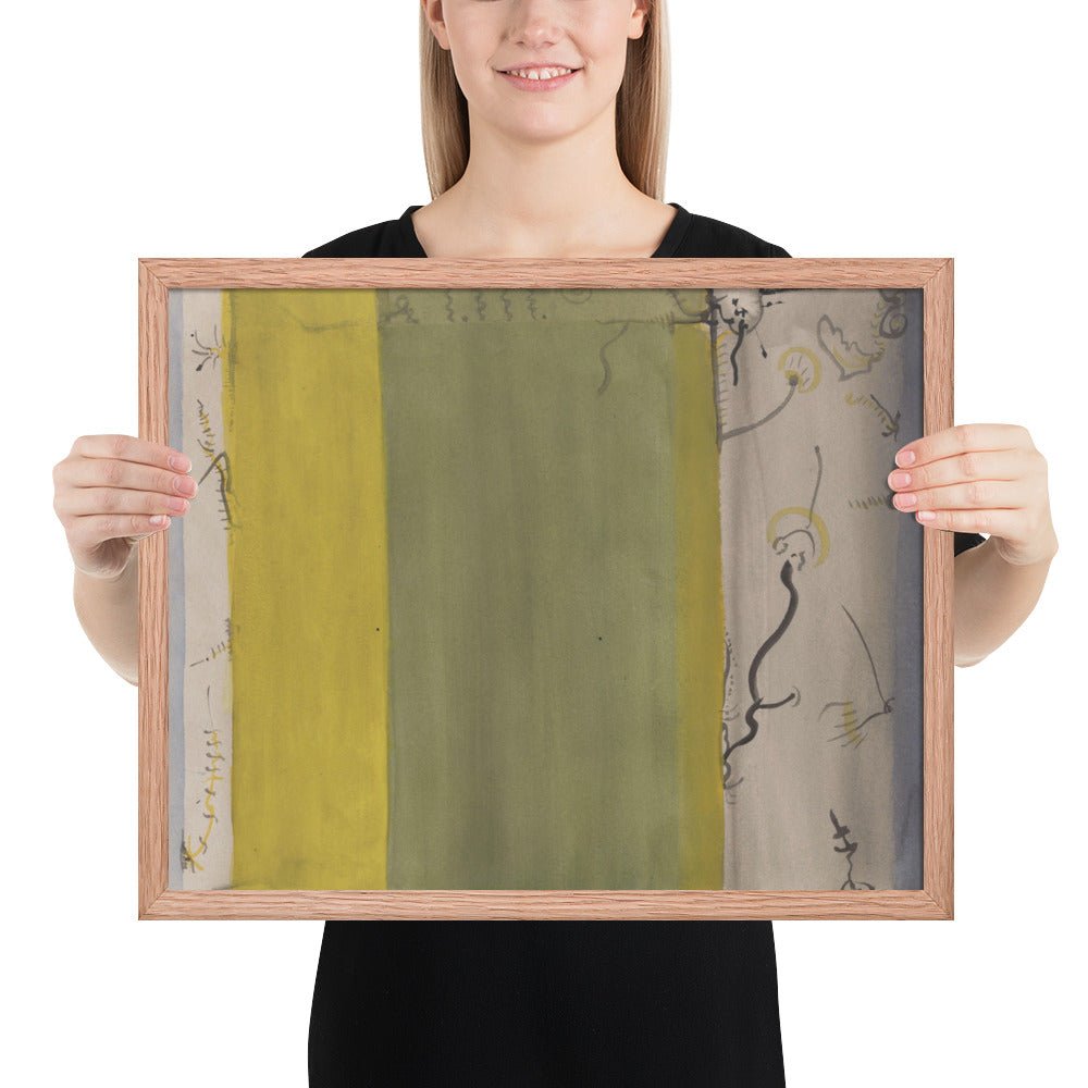 Untitled by Barnett Newman, Framed poster