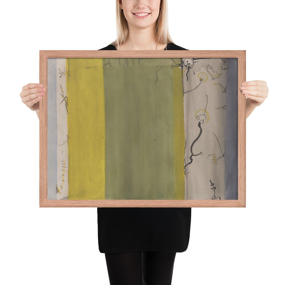 Untitled by Barnett Newman, Framed poster