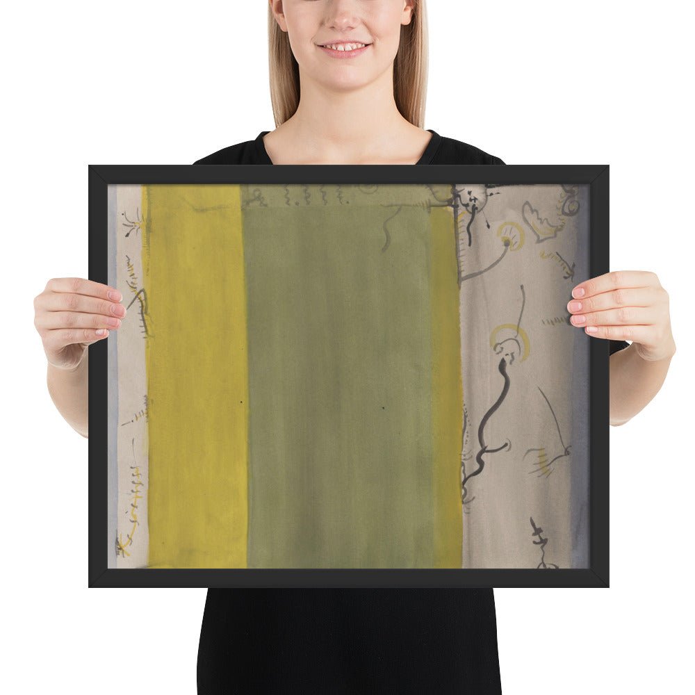 Untitled by Barnett Newman, Framed poster