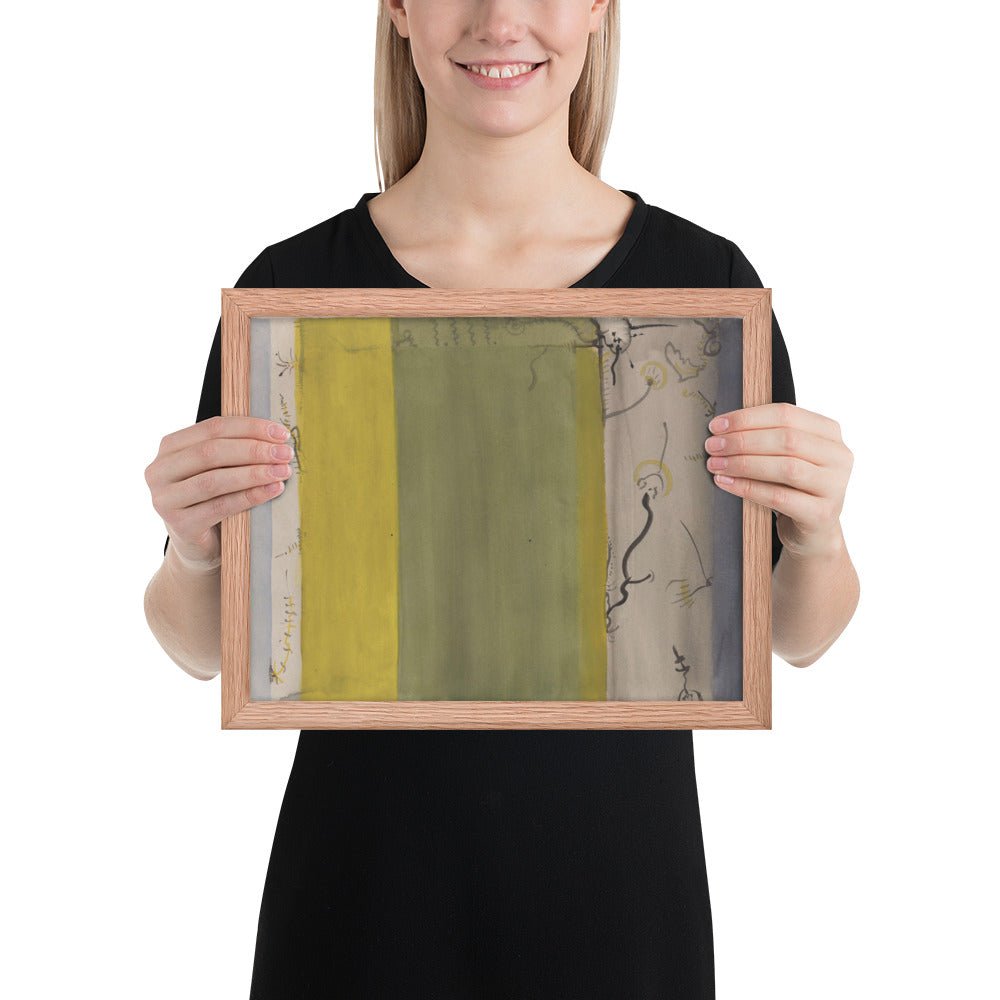 Untitled by Barnett Newman, Framed poster