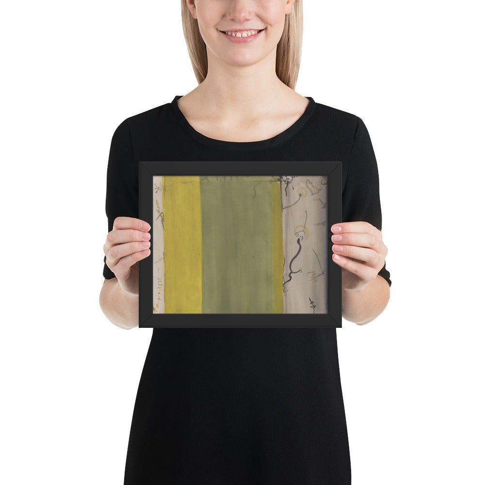 Untitled by Barnett Newman, Framed poster