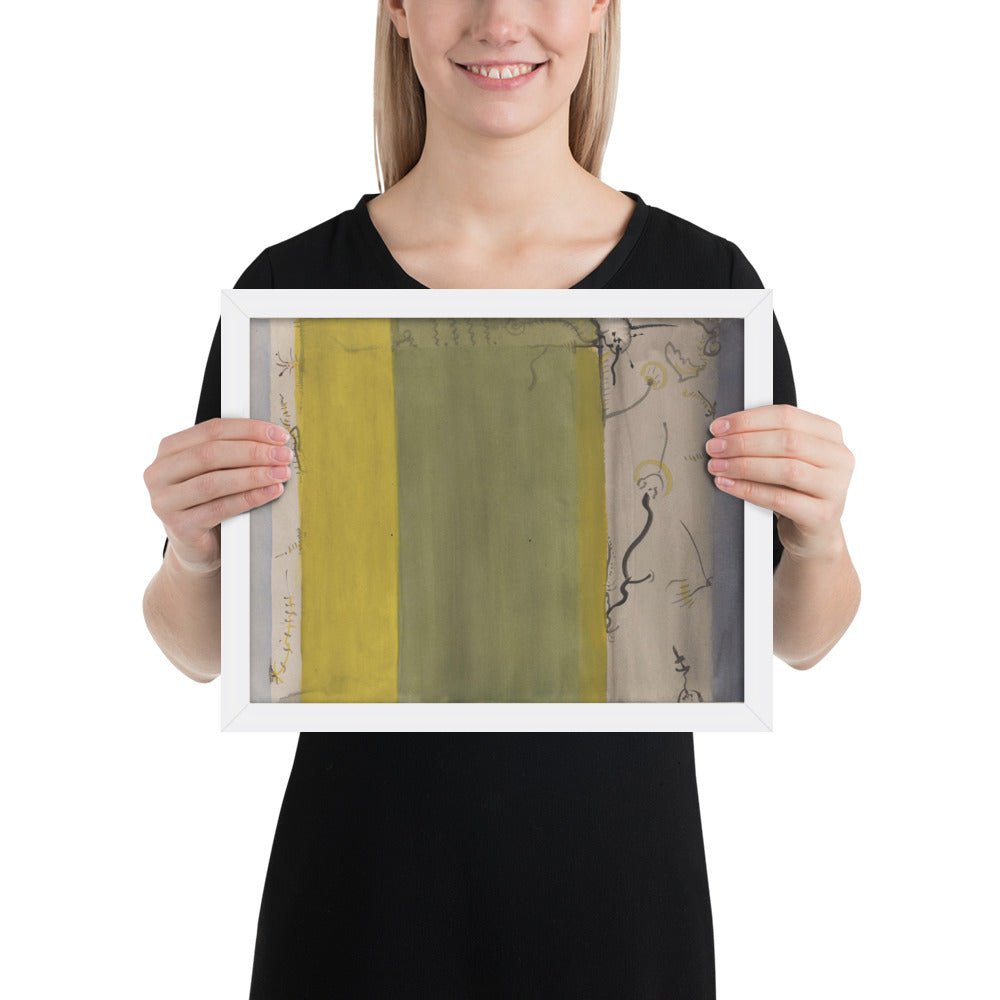 Untitled by Barnett Newman, Framed poster