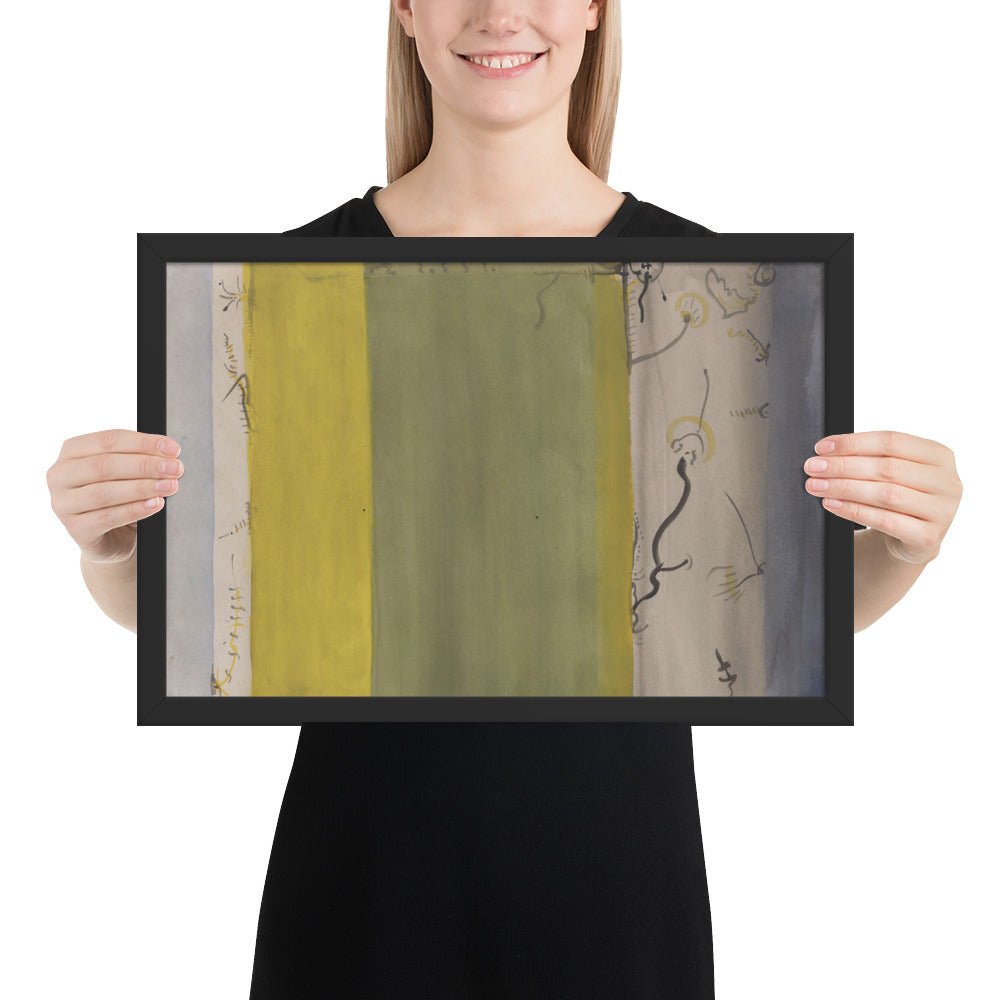 Untitled by Barnett Newman, Framed poster
