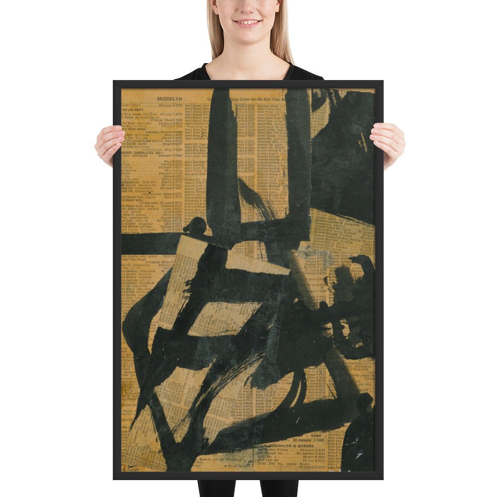 Untitled by Franz Kline, Framed poster