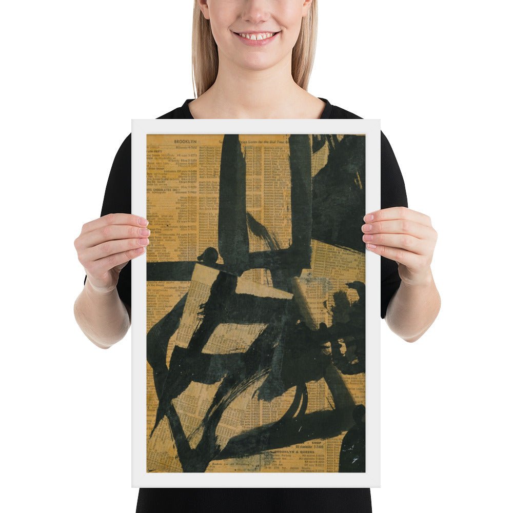 Untitled by Franz Kline, Framed poster
