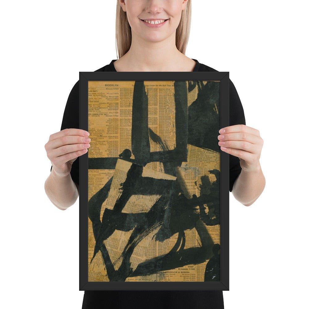Untitled by Franz Kline, Framed poster