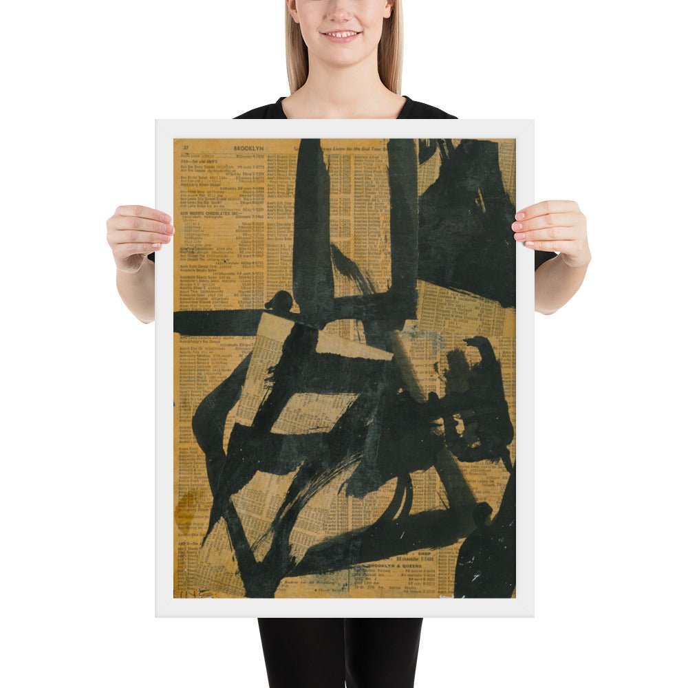 Untitled by Franz Kline, Framed poster