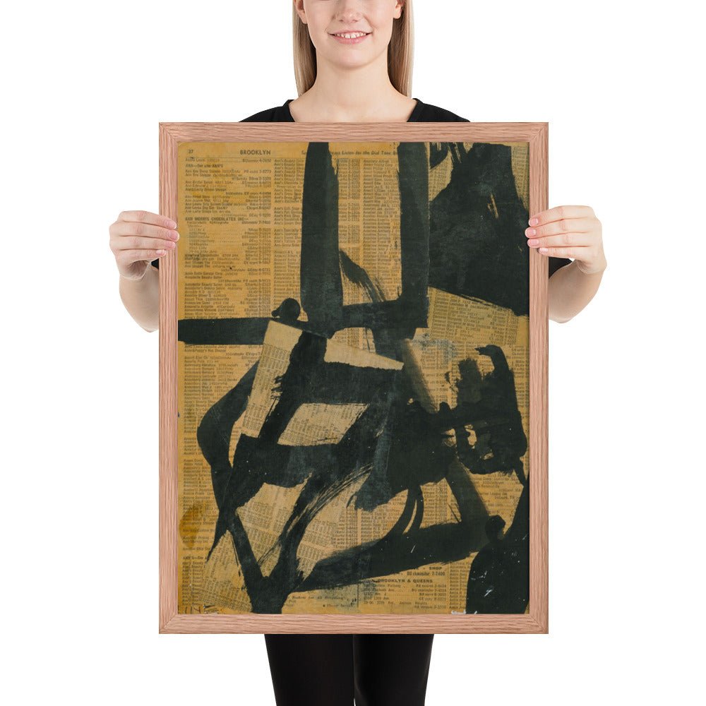 Untitled by Franz Kline, Framed poster