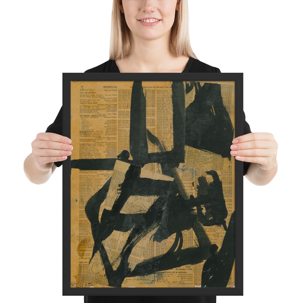 Untitled by Franz Kline, Framed poster