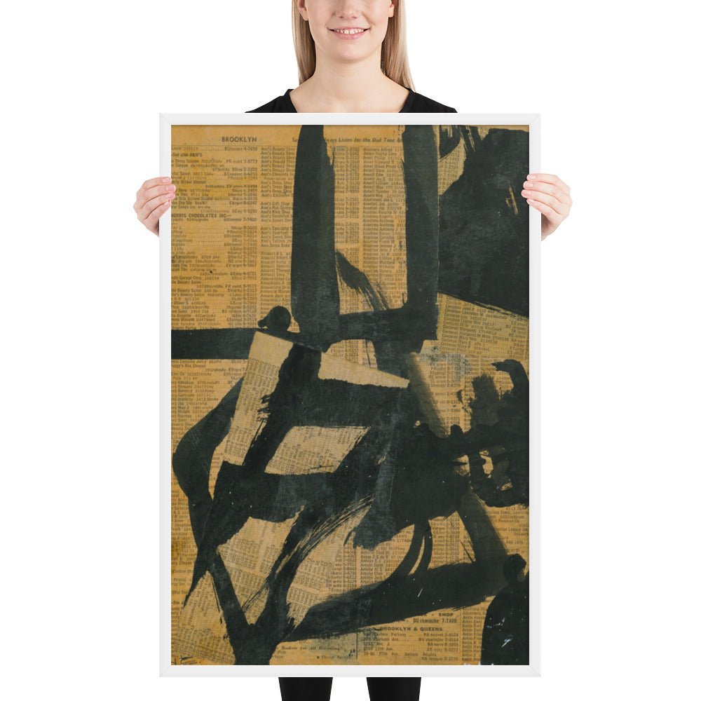 Untitled by Franz Kline, Framed poster