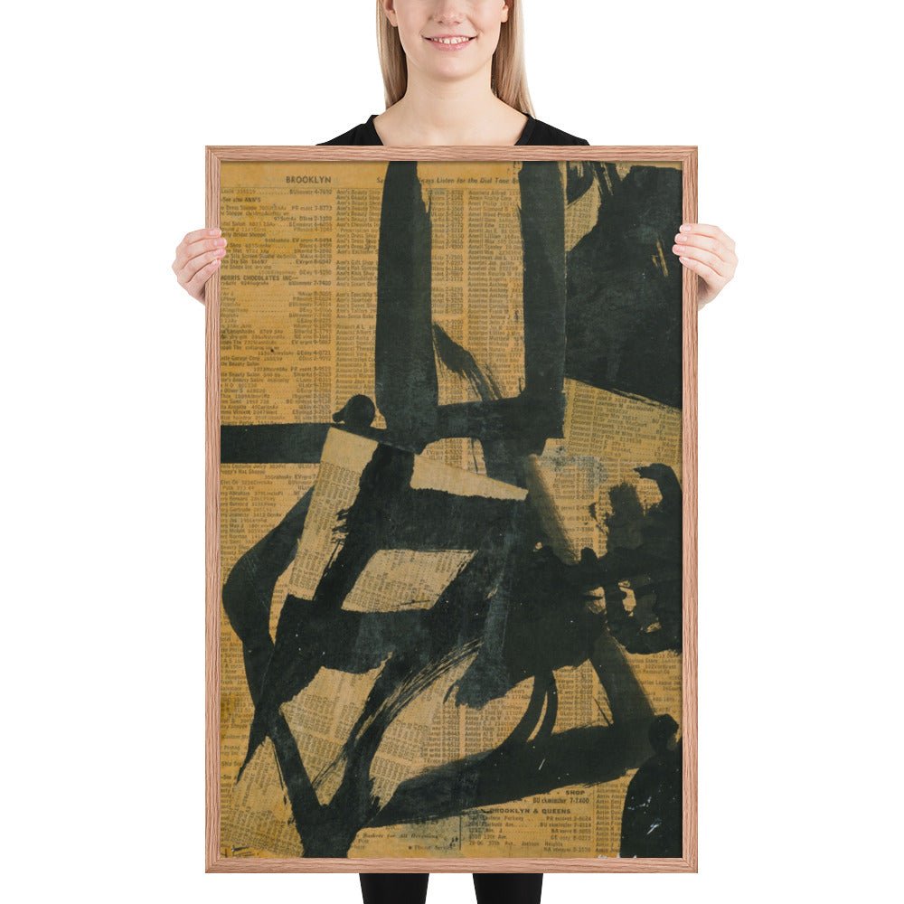 Untitled by Franz Kline, Framed poster
