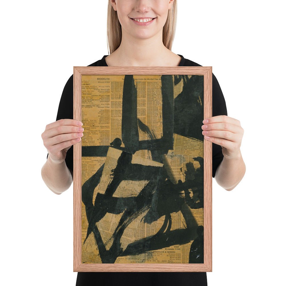 Untitled by Franz Kline, Framed poster