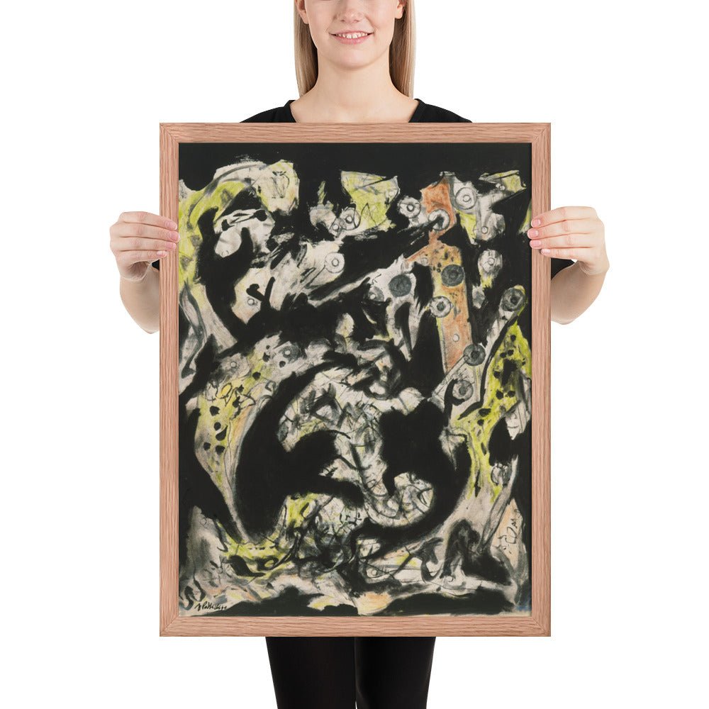 Untitled by Jackson Pollock, Framed poster