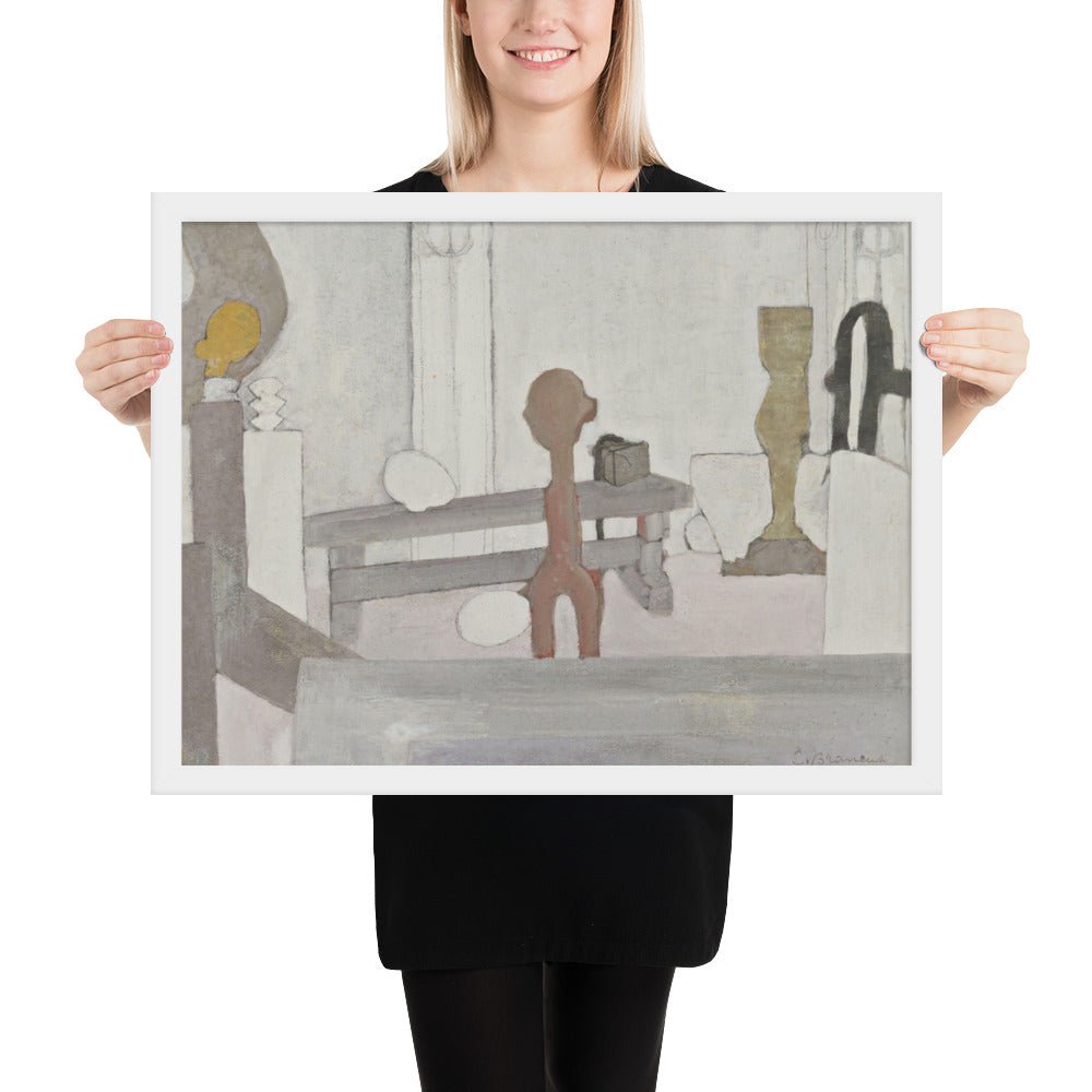View of the Artist's Studio by Constantin Brancusi, Framed poster