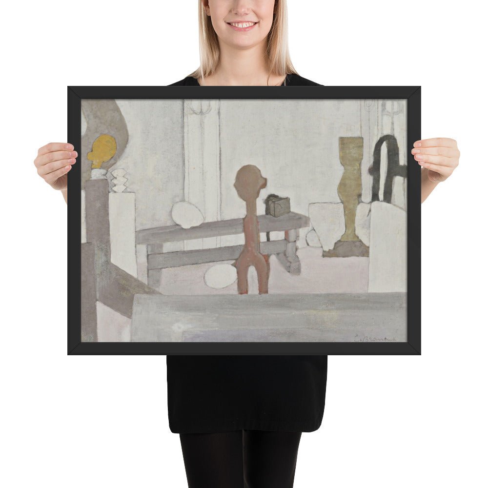 View of the Artist's Studio by Constantin Brancusi, Framed poster