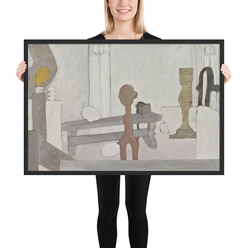 View of the Artist's Studio by Constantin Brancusi, Framed poster